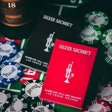 1 шт. роскошные игральные карты в покер серебристого цвета
