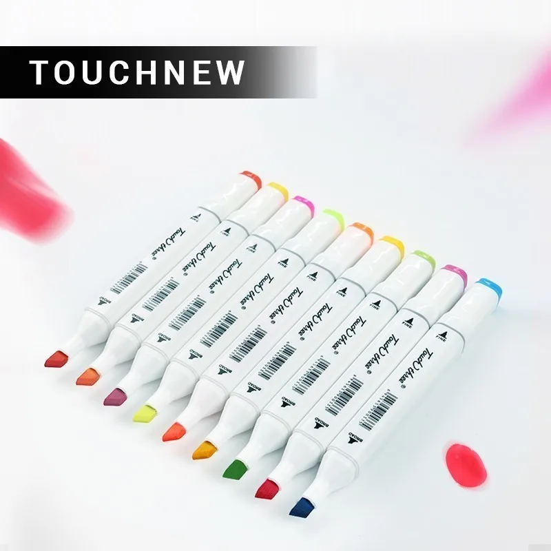

New student Multicolor Marker Pen Double-headed Nib painting Art school Horticultural Landscape Design