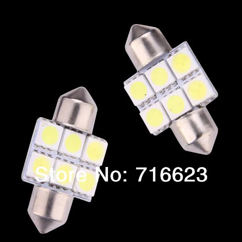 100 X 31 мм 6 SMD 5050 автомобиль из светодиодов интерьер гирлянда купол лампа лёгкие