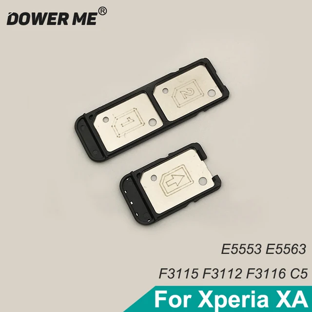 Special Price 10 Pcs/Lot Dower Me SIM Card Tray Holder For Sony Xperai XA F3111 F3113 F3115 F3112 F3116 Dual Fast Shipping