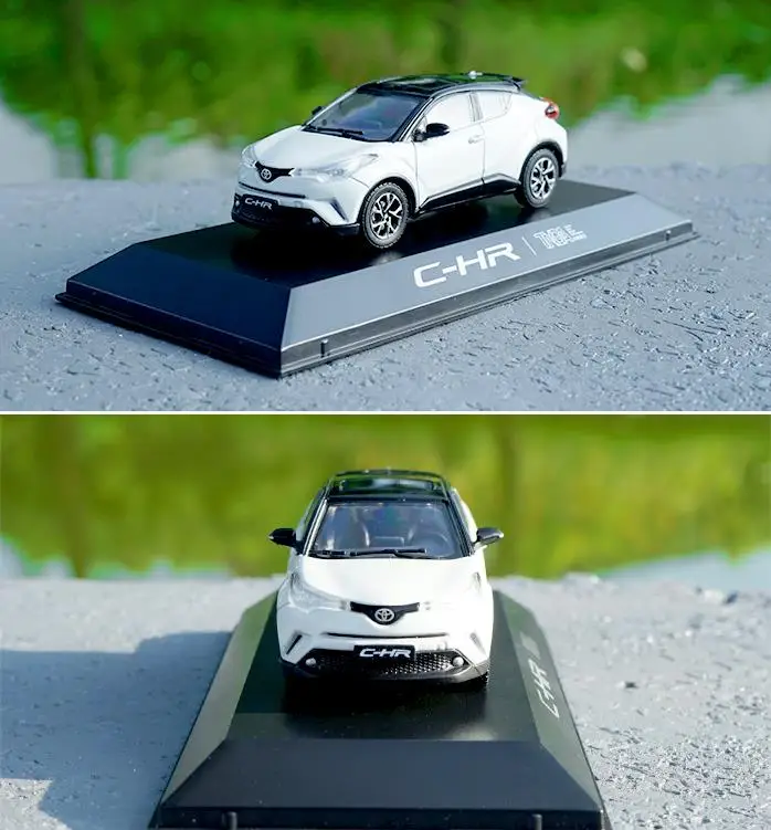 1:43 Масштаб сплава модели автомобиля игрушки, высокая имитация TOYOTA C-HR CHR, коллекция игрушек, бесплатная доставка