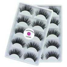 Lasgoos 10 пар/лот настоящие норковые сибирские грязные Угловые толстые 3d Повседневные 15 мм Длинные Накладные ресницы накладные ресницы свадебный макияж для глаз A12