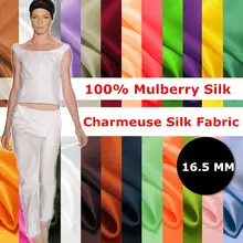 Новинка тутовое пятно Ширина шелковой ткани 114 см 16,5 Momme Высокое качество для свадьбы DIY платье одежда постельные принадлежности