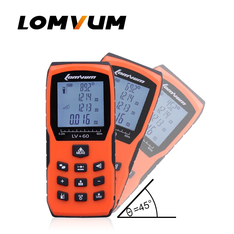 LOMVUM LV-503 Handheld Laser Distance Meter 40M 60M 80M 100M Mini Laser Rangefinder Laser Tape Range Finder Diastimeter Measure LOMVUM LV-503 Handheld Laser Distance Meter 40M 60M 80M 100M Mini Laser Rangefinder Laser Tape Range Finder Diastimeter Measure