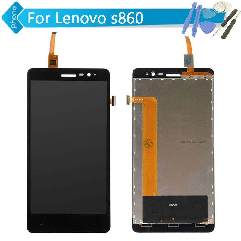 

Tested 5.3 inch Lcd Screen For Lenovo S860 Lcd Display Touch Screen Digitizer Assembly + Tools