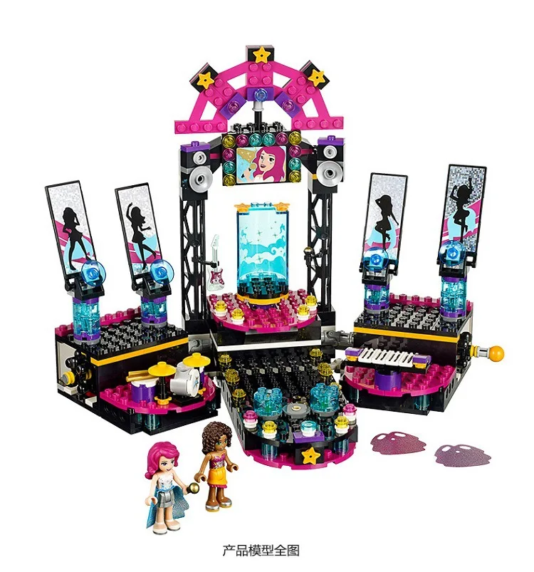 BELA 10406 Livi Pop Star Stage Building Blocks Compatible LegoINGly Friends 41105 for girl BELA 10406 Livi Pop Star Stage Building Blocks Compatible LegoINGly Friends 41105 for girl