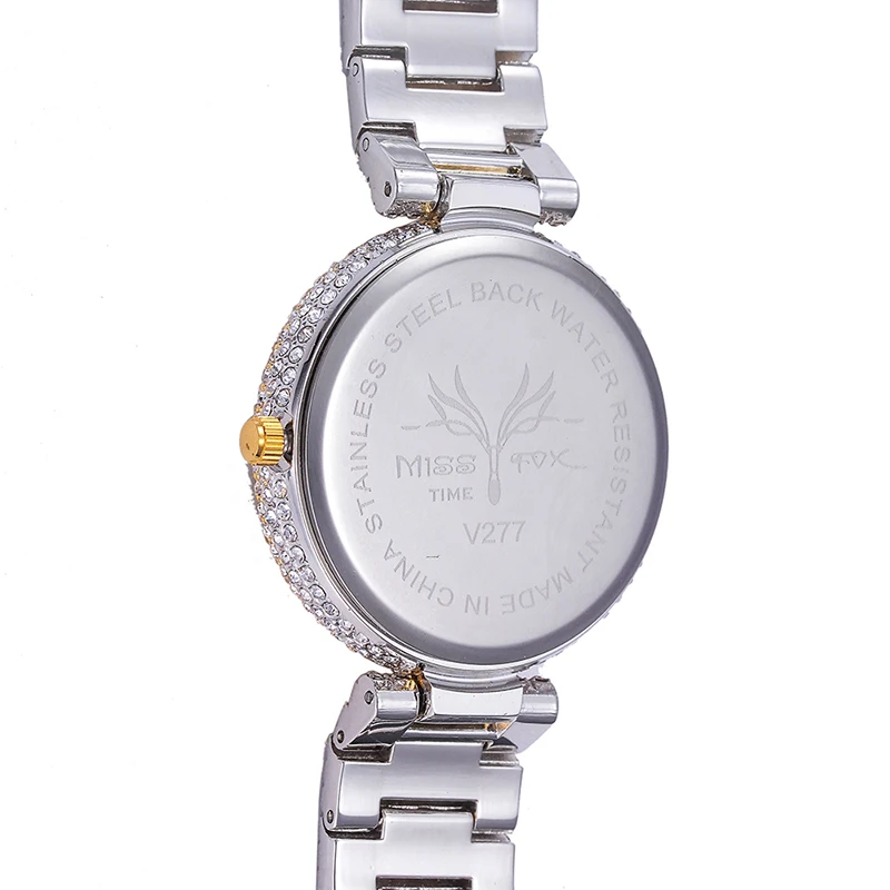MISSFOX часы с Фениксом женские Стразы Импортные японские кварцевые часы золотые женские брендовые модные жемчужные женские часы Relog