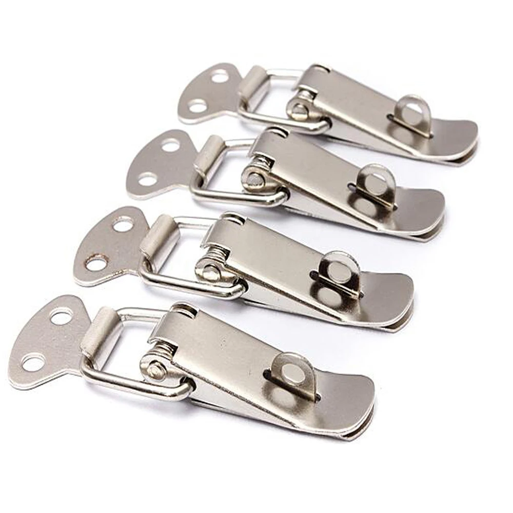 

Stainless Steel Spring Loaded Lock Clasp Toggle Latch Catch Case Box Chest 4pcs Dowel Home Improvement Hardware Fasteners