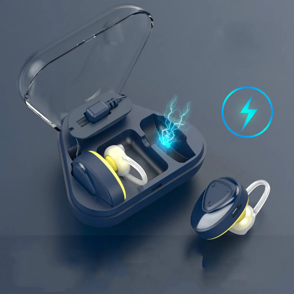 

Hot Sell Wireless headset Bluetooth Earphone Stereo Earbud Headset With Charging Box For iphone Android phone