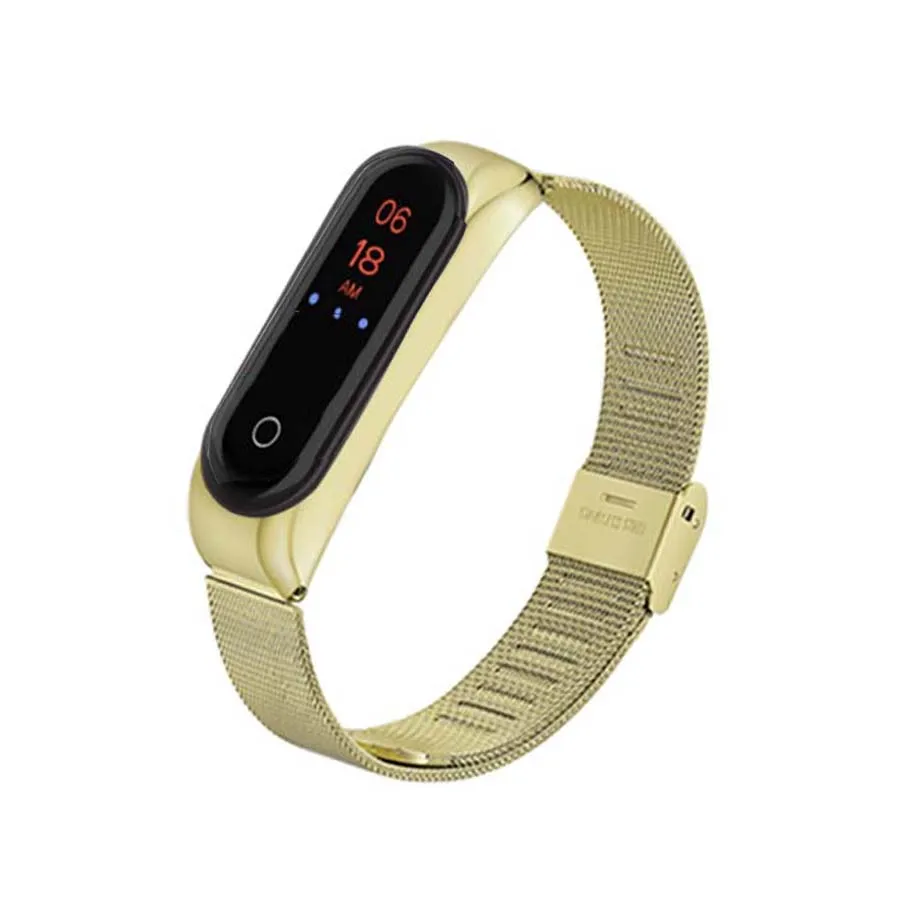 Для Mi Band 4 браслет для Xiaomi металлический ремешок на запястье из нержавеющей стали