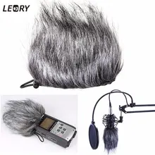 Искусственный мех 120x130 мм Глушитель для микрофона ветрового стекла ветрозащитная Крышка для Zoom H1 H2N H4N Q3 Q3HD для sony D50 рекордер