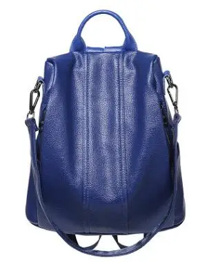 Женские рюкзаки из натуральной кожи, женский рюкзак, новинка, большая вместительность, для путешествий, в консервативном стиле, женские сумки,, модная новинка C645 - Цвет: Синий