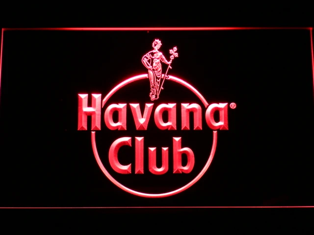 Comprar A218 Havana Club Ron LED neón señal con interruptor de encendido apagado 20 + colores 5 tamaños para elegir
