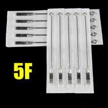 OPHIR Фирменная Новинка 50 шт. 5f татуировки стерильные одноразовые Вышивка Крестом Иглы_ ta097(5f)-50x