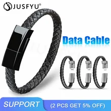 Портативное наружное кожаное зарядное устройство-браслет USB Micro Lighting type-C зарядный Шнур для iPhone X XR samsung S8 S10 кабель синхронизации данных