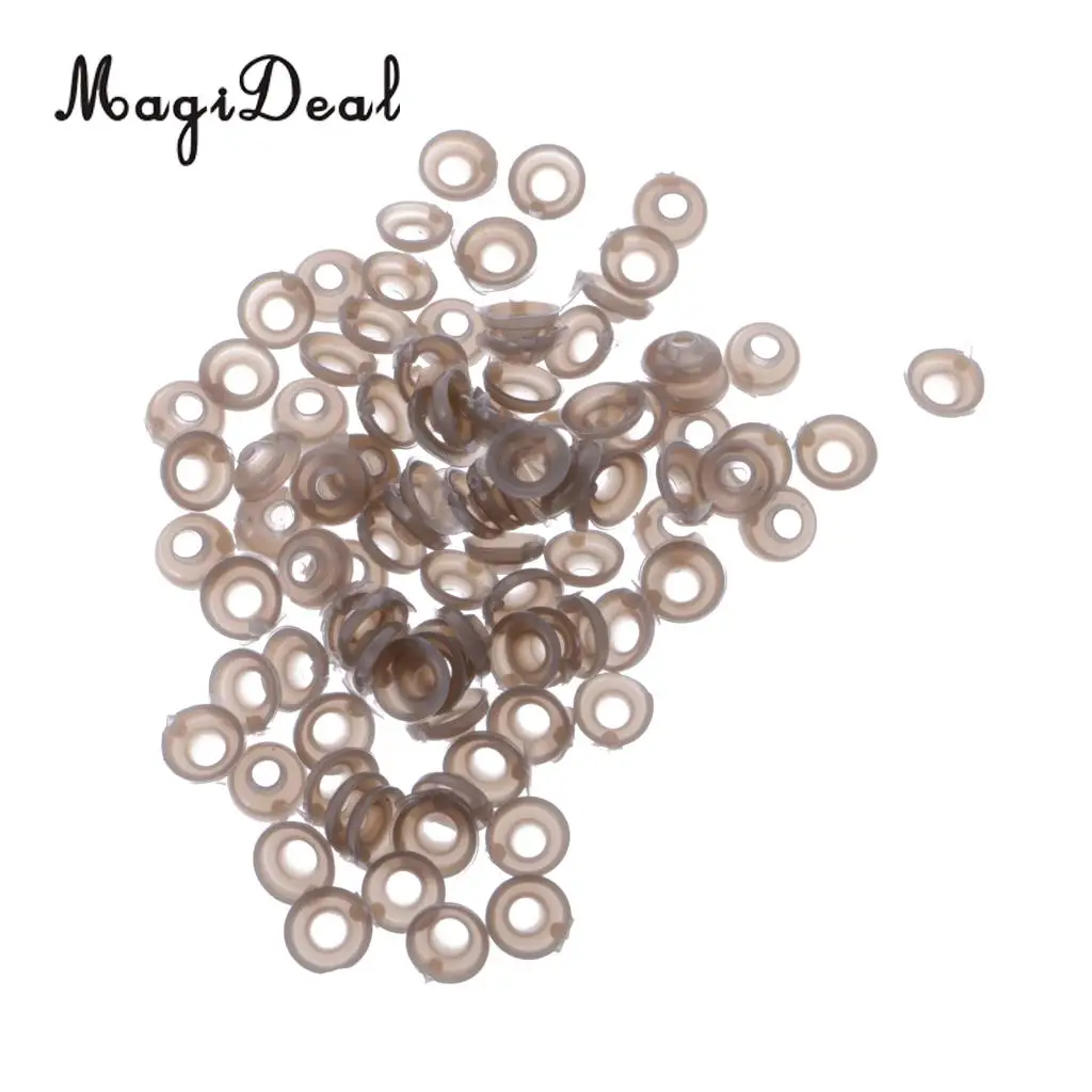 MagiDeal 100Pcs/Pack 9mm Plastic Safety Eyes Nose Washer BACKS for 6-10mm Bear Doll Animal Eye Crafts Children Child DIY Toy