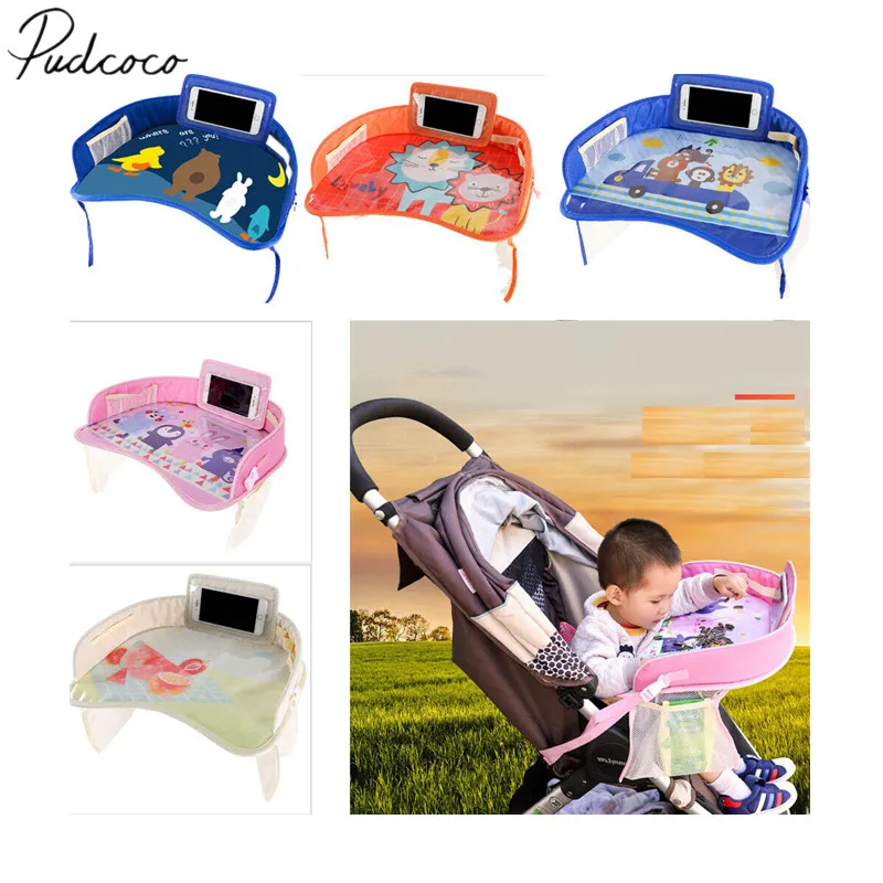 

2019 Baby Stroller Parts Accessories Waterproof Car Safety Seat Plate Car Painting Table Baby Eating Table For Kid