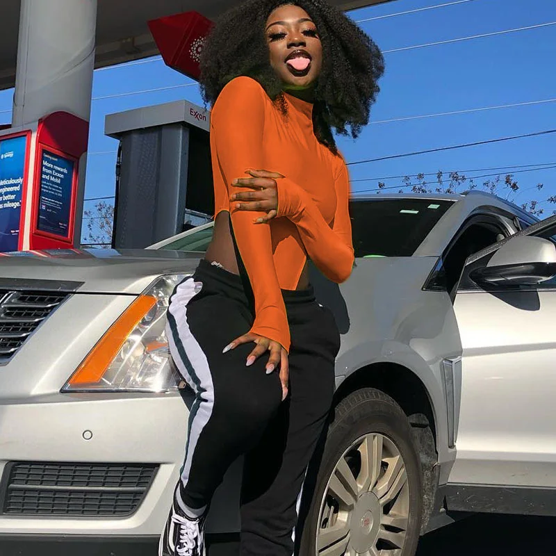 Fitshinling 2019 Autumn Bodysuit For Women Long Sleeve Turtleneck Body Jumpsuit Neon Green Streetwear Solid Basic Bodysuits Sale Fitshinling 2019 Autumn Bodysuit For Women Long Sleeve Turtleneck Body Jumpsuit Neon Green Streetwear Solid Basic Bodysuits Sale