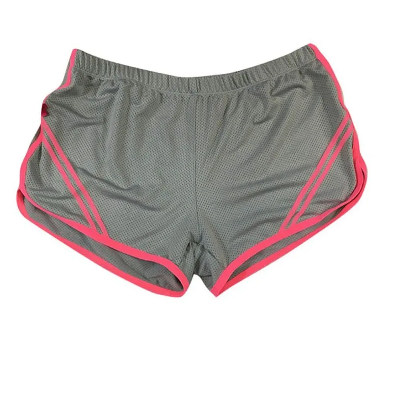 Новые женские шорты летние дышащии эластичные для талии фитнес шорты для бега