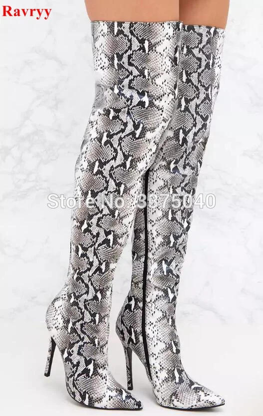 stiletto snakeskin boots
