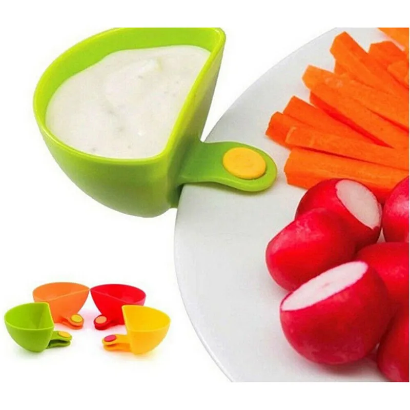

Useful Assorted Salad Sauce Ketchup Jam Dip Clip Cup Bowl Saucer Tableware Kitchen for Tomato Sauce Sugar Salt Vinegar