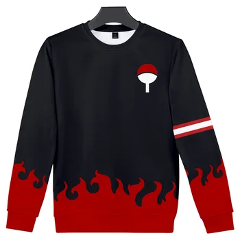 

Anime Design Naruto 3D Hoodies Sweatshirt Long Sleeve Tracksuit Uchiha Hatake Uzumaki Clan Badge Printed Hoodie Unisex Clothes