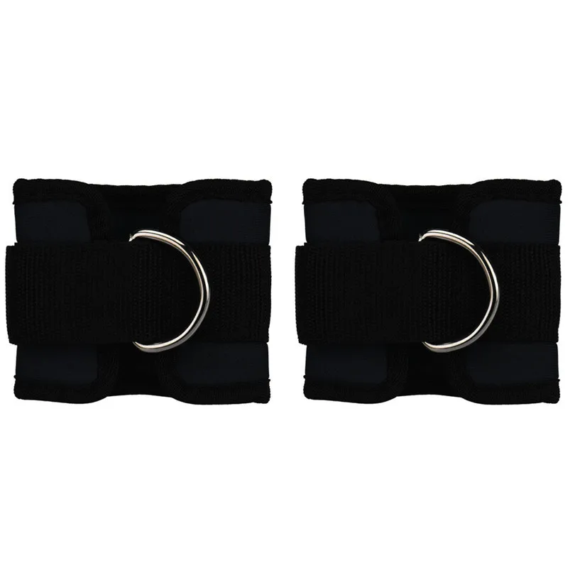 2pcs Ankle Strap Belts Sports Ankle Anchor Strap D-ring Gym Leg Pulley Strap Lifting Fitness Strength Ankle Support #4S18 (1)