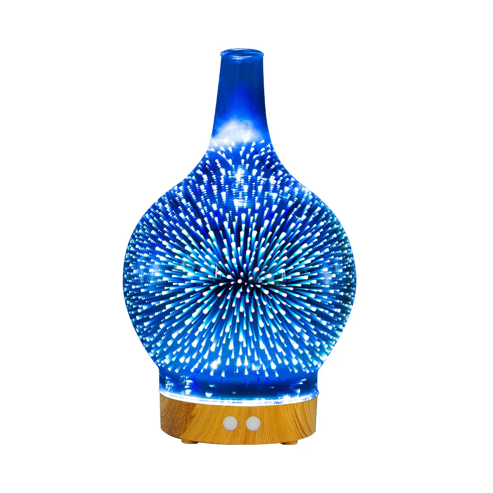 

Whisper-Quiet 200ml 3D Starburst Aroma diffuser 7 Lights Ultrasonic Cool Mist Humidifier Automatic Shut-Off Fogger For Bedroom