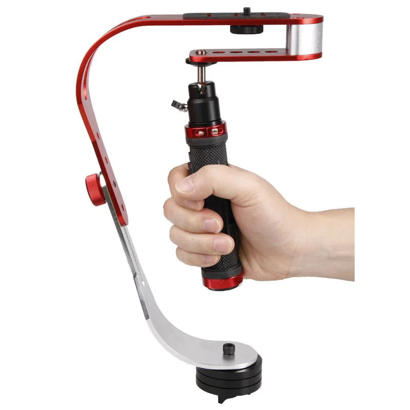 Black Red Handheld Video Stabilizer Camera Steadicam Stabilizer for