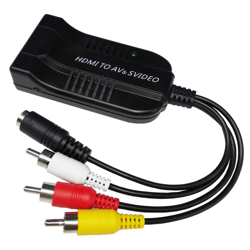 

HDMI to S-video & AV Converter AV SVIDEO Output Simultaneously 6 System NTSC PAL