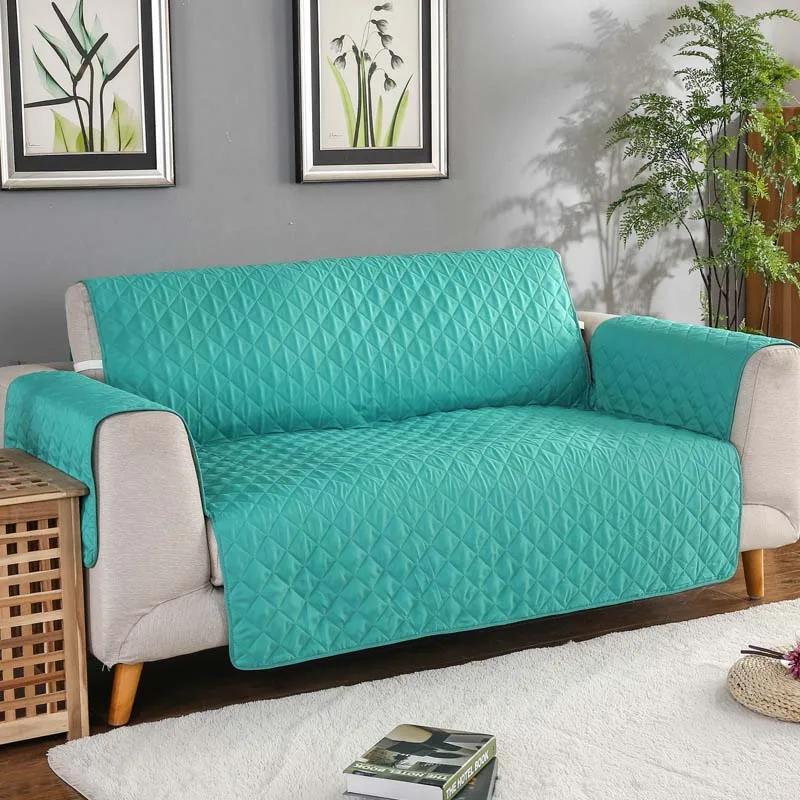 

Waterproof Sofa Cover Removable Pet Dog Kid Mat Armchair Furniture Protector Washable Armrest Couch Covers Slipcovers 1/2/3 Seat