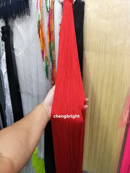 

sell 10m Long Polyester Tassel Fringe Decorating Lace Ribbons Accessories Sewing Latin Dress Clothing Accessories 100cm width