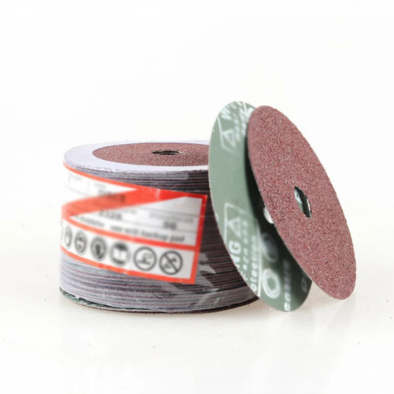 

High Quality 50 PCS 1 Pack Of Grinding Disc 80 Grit Steel Grinding Disc Angle Grinder Sandpaper Root Hard Fiber Abrasive
