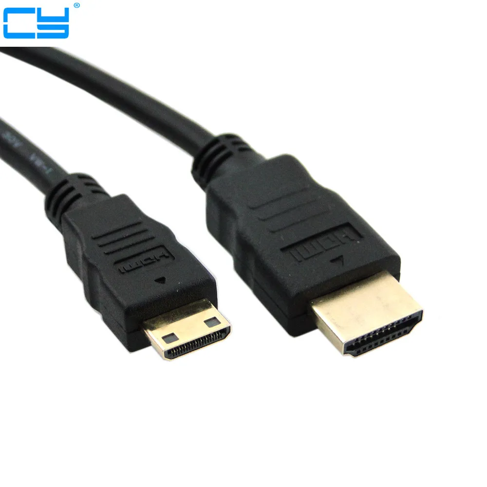 1 м 2 3 5 10 высокоскоростной позолоченный HDMI к MINI штекер папа дополнительный кабель