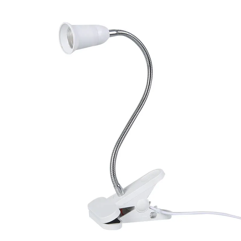 E27 настольная лампа 360 градусов гибкий держатель лампы клип на/выключения Средства ухода за кожей стоп Вилки Полезная Night Light