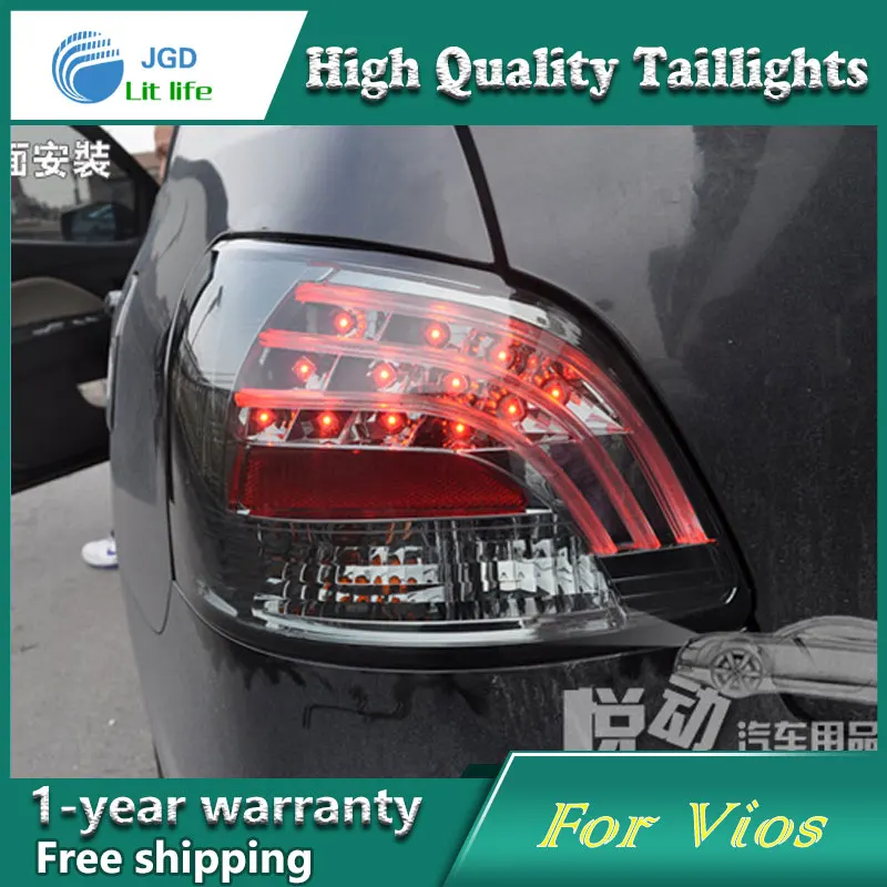 Car Styling Tail Lamp for Toyota Vios taillights Tail Lights LED Rear Lamp LED DRL+Brake+Park+Signa