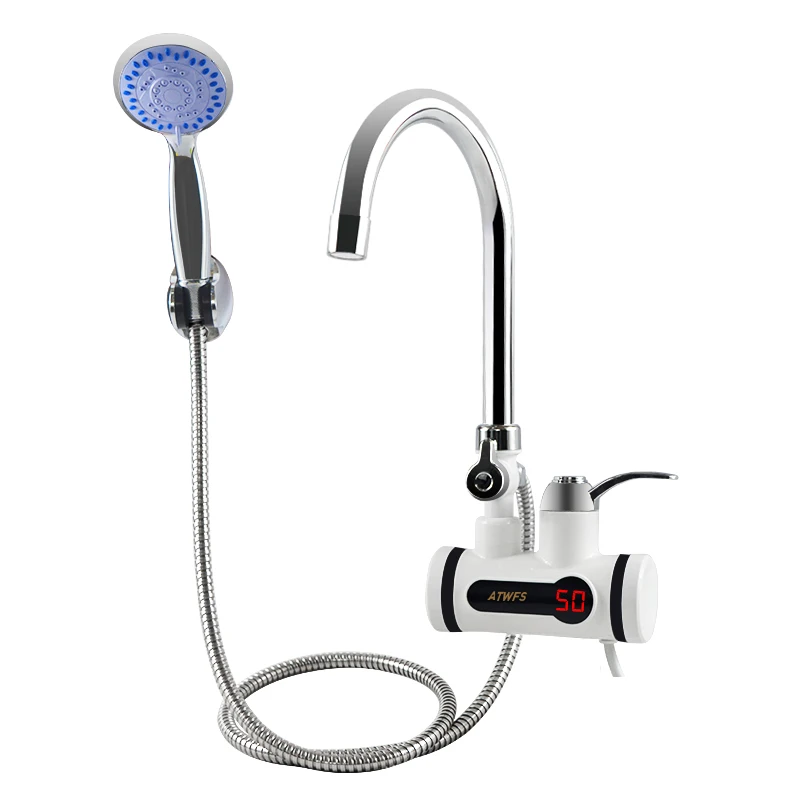 Billige Tankless Warmwasser Heizung Wasserhahn Dusche Instant Elektrische Wasserhahn für Küche Heizung Instant Wasserhahn für Bad