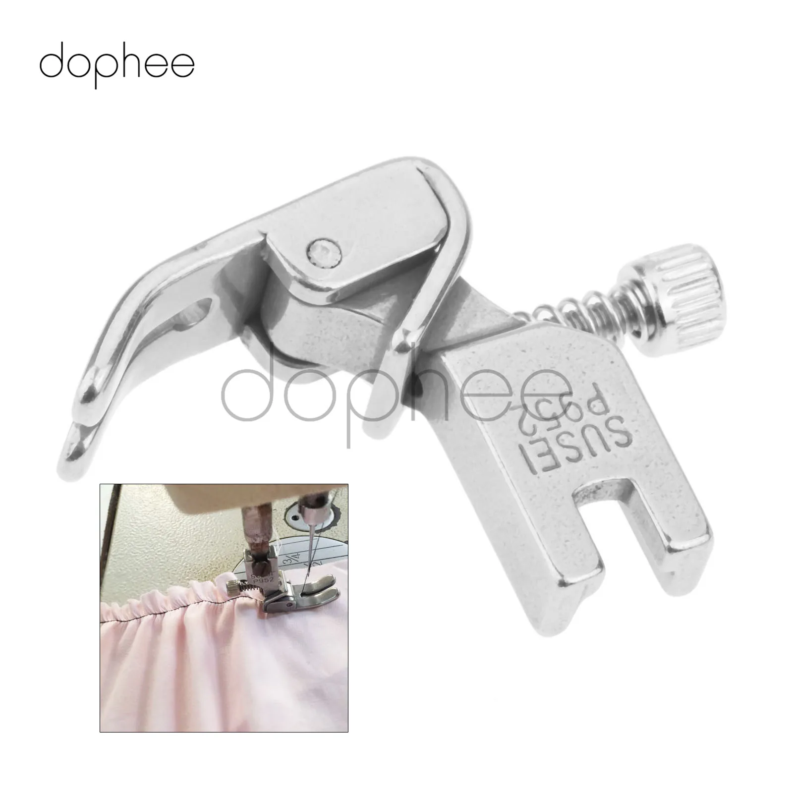 

dophee 1pcs Steel Adjustable Pleating Presser Foot Industrial Sewing Machines Parts Presser Foot P952