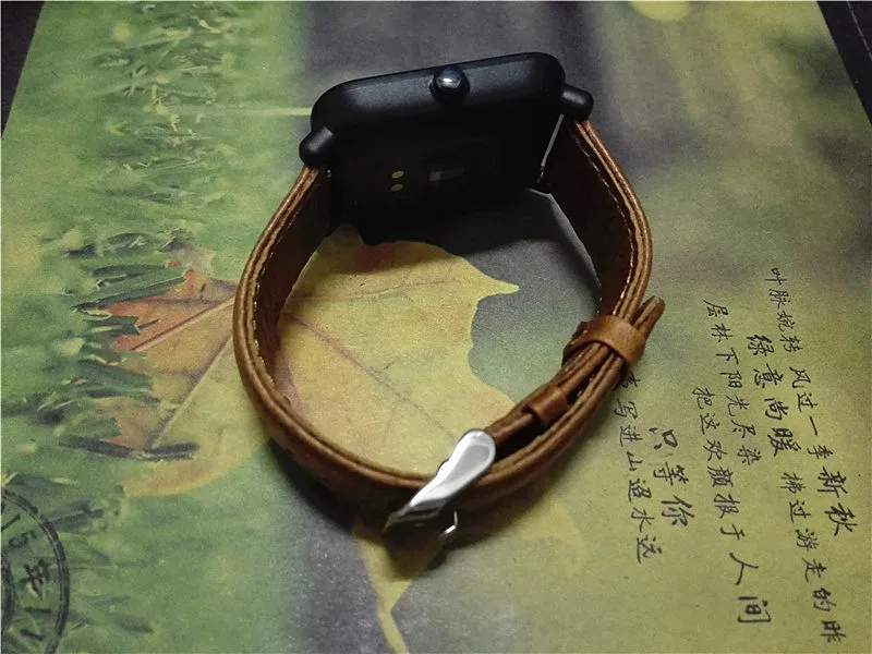20 мм смарт часы полосы для Xiaomi Huami Amazfit бит Bip Lite кожаный ремешок пятна Браслет замена ремень