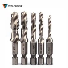 WALFRONT 1/4 "Hex Schacht Boor HSS Metrische Schroefdraad Tap Taper & Boren Metrische Composiet Tap Boren m3 M4 M5 M6 M8 M10(China)