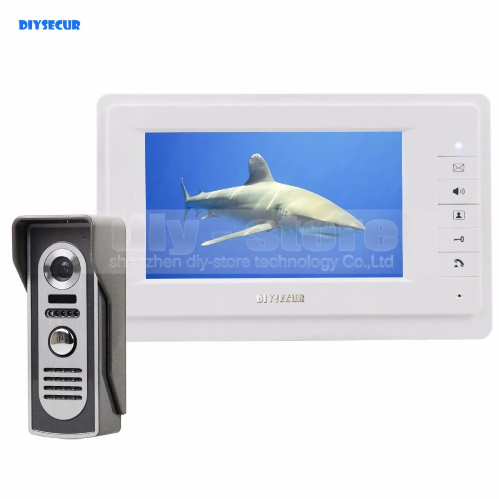 DIYSECUR 600TVLine IR Camera 7 inch TFT Color LCD Display Video Door Phone Intercom Doorbell Night Vision DIYSECUR 600TVLine IR Camera 7 inch TFT Color LCD Display Video Door Phone Intercom Doorbell Night Vision