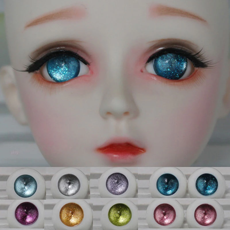 

1 Pair Acrylic Toy Eyes for 1/3 1/4 1/6 SD BJD Doll Eyes Size 12MM 14MM 16MM 18MM 20MM Toy Dolls Accessories Eye Ball Accessory