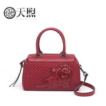 

PMSIX 2020 New women bag fashion Chinese vintage style embossed canvas bags tote women famous brand crossbody bags for women