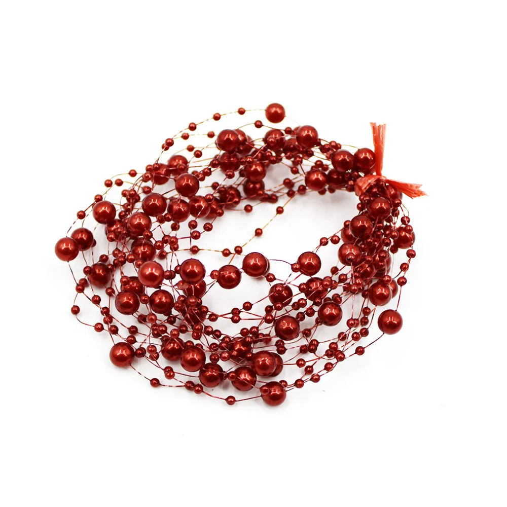 

5 Meters 8+3mm Fishing Line Artificial Pearls Beads Chain Garland Flowers DIY Wedding Party Decoration Products Supply