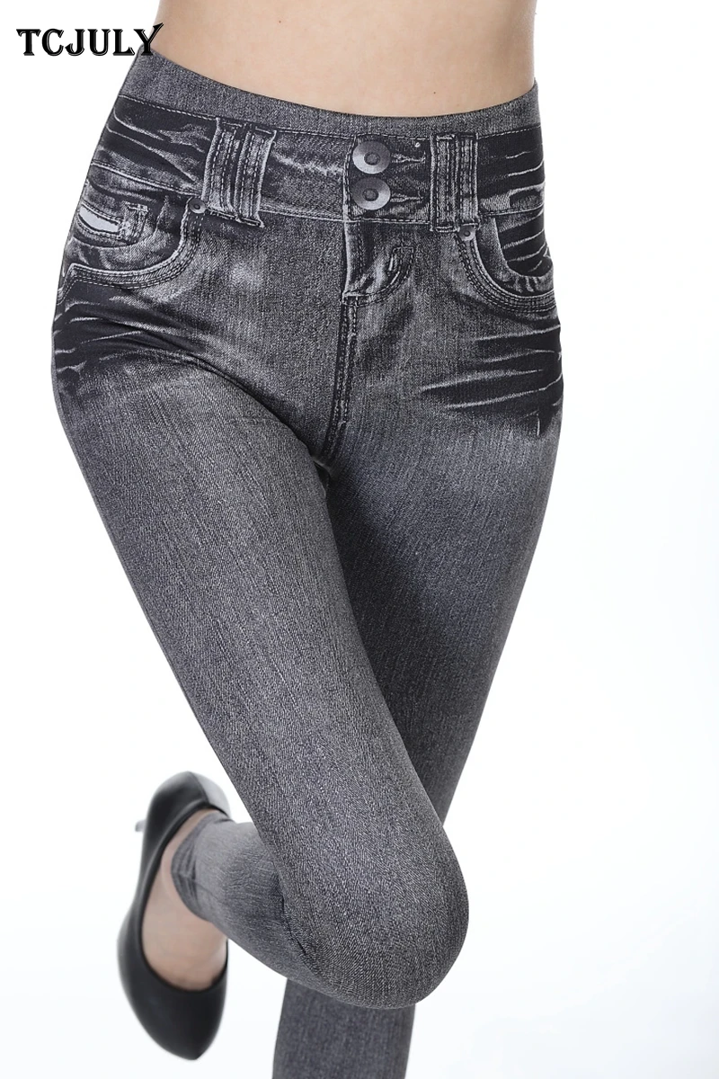 TCJULY Бесшовные Джинсы джеггинсы для женщин высокая Талия Тонкий пуш-ап лодыжки длина брюки быстросохнущие Flex Настоящее карман