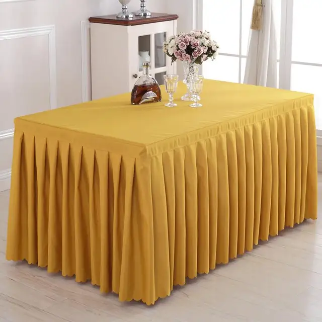 Conference table cloth Solid Polyester tablecloths for weddings Banquet
