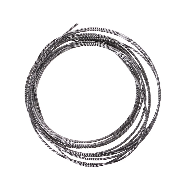 Новый 5 м 304 нержавеющая сталь провода веревки мягкие Рыбалка Веревка подъемный кабель 7x7 веревка