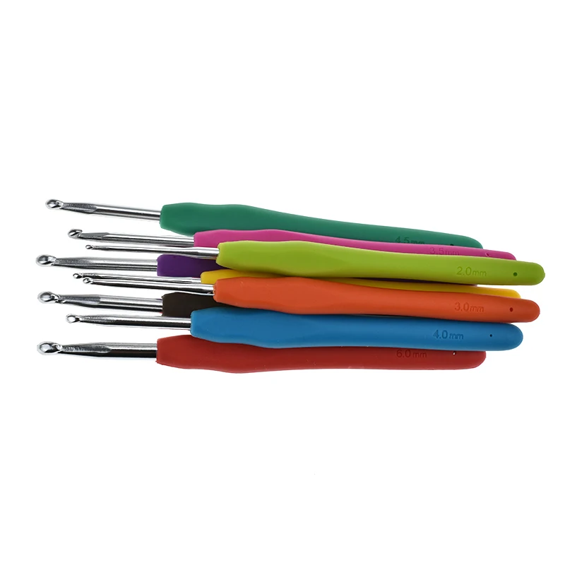 Fashion Crochet Hook Set 9 pcs Crochet Hook Sewing Needles Scissors Yarn Knitting Accessories With Case Best Gift For Mom Women (3)