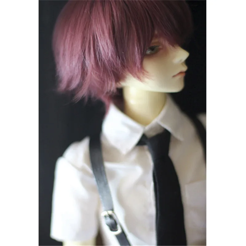 Allaosify bjd волосы новые 16-17 см 17-19 см 22-25 см четыре цвета Hansome BJD парик для 1/3 1/4 1/6 как LUTS парик куклы