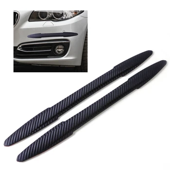 

DWCX 2pcs Front Rear Bumper Edge Protector Corner Guard Anti-rub Scratch Sticker For VW Polo Audi A4 Toyota BMW F01 F10 Toyota